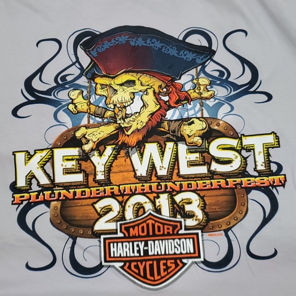 Harley Davidson graphic top t-shirt cotton size L - Picture 3 of 6